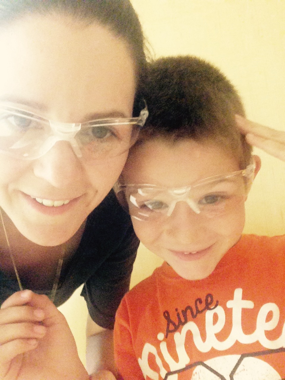 Safety glasses- because safe science is fun science!